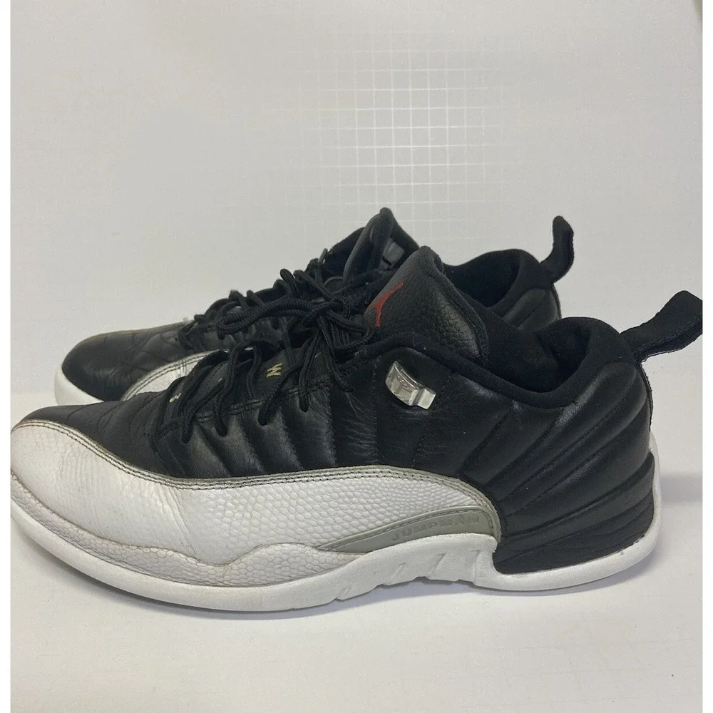 Nike AIR JORDAN‎ 12 XII Retro Low Playoffs Shoes Men Size 10.5 2017 Black